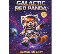 Galactic Red Panda: Blast Off Into Color!: 50 Fun Space & Astronaut Coloring Pages for Kids Ages 4-8 - Cute Red Pandas, Rockets, Planets, and Galaxy ... Book) (Red Panda Adventures Coloring Series)