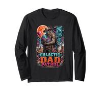 Galactic Space Cowboy Dad Patrol Scifi Western Father's Day Manga Larga
