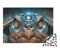 Galactic Turtle Head Puzzle Imposible,desafío para Adultos Juego Educativo 1000 Piezas Obra De Arte De Juego De para Adultos Y Niños 52x38cm/1000pcs