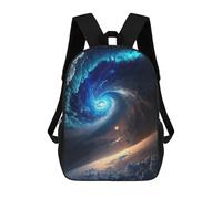 Galactic Unicorn Art Print Mochila escolar ligera e informal para adolescentes, niñas, niños, mujeres y hombres, Estilo 18., 17"