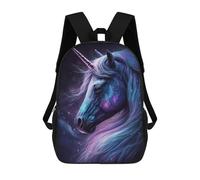 Galactic Unicorn Fantasy Art -6 Mochilas Impresas En 3D Para Niños 17inch Mochilas De Moda Informales Para El Día A Día, Bolsas De Viaje, Mochilas Informales Para Exteriores Para Niños Y Niñas