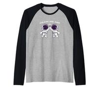 Galáctica chica pandilla futuro astronauta Camiseta Manga Raglan
