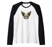 Galago Bebé Arbusto Galagos Monos Lindo Galago Camiseta Manga Raglan