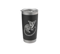 Gálago Bush Baby Primate Vaso térmico de acero inoxidable de doble pared