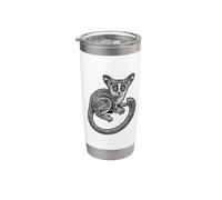 Gálago Bush Baby Primate Vaso térmico de acero inoxidable de doble pared
