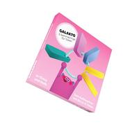 Galakto Anillos coleccionables Token - 2 Coloridos Anillos de colección en Amarillo y Turquesa, Espacio para un Total de 12 fichas, diámetro: 5 cm, hogar, en la Mochila o de Viaje