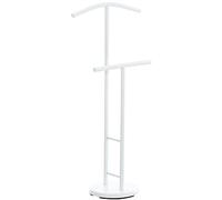 Galán de Noche Raymon de Metal I Galán de Noche para Él & para Ella I Perchero de Pie con 2 Perchas I Colgador de Ropa I Color:, Color:Blanco