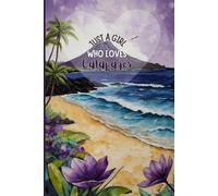 Galapagos Islands Travel Journal - Purple Floral Edition | Just a Girl Who Loves Galapagos Notebook to Record Adventures | Souvenir Gift for Girls, Teens & Women | 120 Wide-Ruled Pages
