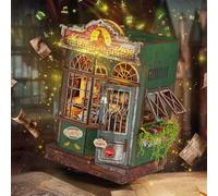 GalaSpark Puzzle 3D de Madera Tienda Mágica en Miniatura - Maquetas para Construir para Adultos, casa de muñecas DIY con Luces LED, decoración hogar, Regalo Creativo para Adultos y Adolescentes