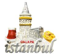 Galata Istanbul Turkey - Imán para nevera, recuerdo turístico, decoración creativa