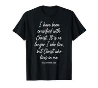Gálatas 2:20 con Cristo Versículo de la Biblia Escritura Fe Orar Camiseta