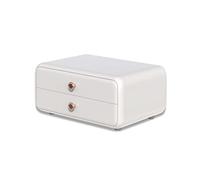 Galatée Antipolvo Organizador de maquillaje Oficina Cajones Almacenamiento de joyas de plástico Caja de almacenamiento de cosméticos Contenedor Varios para la casa Caja, Blanco A., 26 * 18 * 12cm