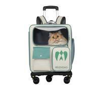 Galatée Bolsa De Viaje para Perros, Ecológica y Duradera, Plegable, con Ventana Transparente De Gran Capacidad, Cochecito para Mascotas (Blanco Roto, con Asa De Transporte)