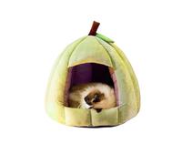 Galatée Cama Cueva para Gatos, Cama Suave con Cojín Extraíble y Lavable, Tienda De Campaña Tipo Iglú para Perros, Cama para Perros, Casa Cálida para Gatos, Tienda De Campaña para Mascotas(L, Verde)