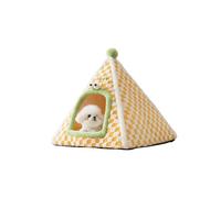 Galatée Cama Cueva para Gatos, Casa para Gatos De Dibujos Animados, Tipi Cálido y Cómodo para Mascotas, Nido para Mascotas con Cojín Lavable, Bonito Iglú para Perros(S, Gris)