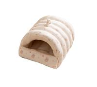 Galatée Cama Cueva para Gatos, Tienda De Campaña para Perros con Base Antideslizante, Linda Casa para Gatos, Acogedora Tienda De Campaña para Gatitos, Cama Calmante para Mascotas(XL, Blanco)