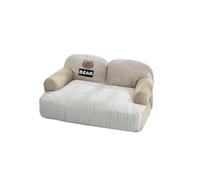 Galatée Cama Refrescante para Perros, Cama Ortopédica De Espuma, Funda Extraíble y Lavable, Sofá Cama para Mascotas con Laterales Acolchados, Cama Suave y Relajante para Gatos(2XL, Marrón)