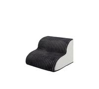 Galatée Escalera para Mascotas, Fabricada En Material Transpirable De Felpa De Algodón, Extraíble y Lavable, con Rampa Lateral Antideslizante y Resistente（2 Capas, Pana Gris）
