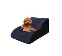 Galatée Escaleras para Perros, Escaleras para Perros De Espuma De Alta Densidad De 2 Niveles, Escaleras Antideslizantes para Cama, Sofá, Rampa para Perros con Funda Extraíble y Lavable(Negro)