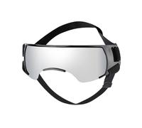 Galatée Gafas para Perros, Protección contra La Niebla, El Viento y Los Rayos UV, Gafas para Mascotas, Gafas De Sol para Perros con Correa Ajustable, Gafas De Sol para Cachorros(Plata)