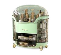 Galatée Gran Capacidad Prueba de Polvo Organizador Maquillaje,Cajas Almacenamiento Maquillaje, Organizador joyería multifunción Caja de Lápiz Labial - Verde