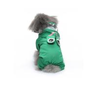 Galatée Impermeable para Perros, Chaqueta De Lluvia para Perros con Capucha, Abrigo Impermeable con Orificio De Correa, Capucha para Perros con Tiras Reflectantes(XL, Rana Verde)