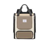 Galatée Mochila para Gatos, Fabricada En Malla De Poliéster Transpirable, Apta para Gatos y Perros, con Gran Capacidad Ajustable y Diseño Multifuncional Tipo Persiana Enrollable (Caqui)