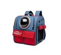 Galatée Mochila para Gatos, Mochila para Mascotas Mochila De Burbujas para Llevar Gatos, Mochila para Mascotas con Cápsula Espacial Ventilada, Mochila De Viaje para Perros Pequeños(Azul)