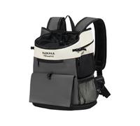 Galatée Mochila para Mascotas con Base Resistente, Diseño Cruzado En Forma De x, Malla Transpirable y Tela Oxford. Adecuada para Gatos y Perros Pequeños y Medianos（S,Gris Oscuro）