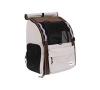 Galatée Mochila para Mascotas, Fabricada En Nailon Transpirable, con Un Diseño Estable y Gran Capacidad, Que Incluye Una Cortina Enrollable（Bolsa Gris）