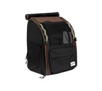 Galatée Mochila para Mascotas, Fabricada En Nailon Transpirable, con Un Diseño Estable y Gran Capacidad, Que Incluye Una Cortina Enrollable（Bolsa Negra）