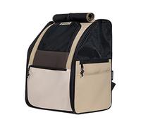 Galatée Mochila para Mascotas Fabricada En Tela Oxford y Nailon, Espaciosa y Transpirable, Impermeable y Resistente a Los Arañazos, con Forma 3D para Evitar Que Se Deforme, Plegable (Marrón)