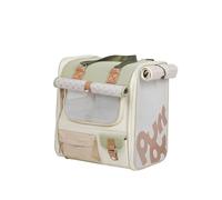 Galatée Mochila para Perros, Bolsa De Viaje para Mascotas con Ventanas De Malla De Ventilación, Mochila Ligera y Ventilada para Mascotas, Bolsa para Gatos para Viajes, Senderismo y Acampada(Verde)
