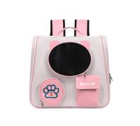 Galatée Mochila para Perros, Mochila para Gatos Aprobada por La Aerolínea, Bolsa para Mascotas Transpirable para Gatitos y Cachorros De hasta 6,5 Kg, Bolsa Plegable para Gatos(Rosa)