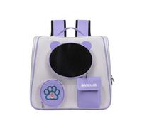 Galatée Mochila para Perros, Mochila para Gatos Aprobada por La Aerolínea, Bolsa para Mascotas Transpirable para Gatitos y Cachorros De hasta 6,5 Kg, Bolsa Plegable para Gatos(Púrpura)