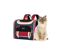 Galatée Mochila para Perros, Mochila para Mascotas Aprobada por Aerolíneas para Perros y Gatos Pequeños y Medianos, Bolsa para Gatos para Viajar, Caminar, Senderismo, Al Aire Libre(Rojo)