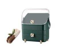 Galatée Organizador de Maquillaje, Cajas Almacenamiento, Multifunción para Cosméticos y Joyería, Lápices Labiales y Pinceles de Maquillaje (Verde)