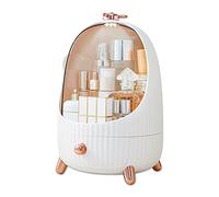 Galatée Organizadores portátiles Caja de almacenamiento multifuncional a prueba de polvo, horquillas y elásticos Organizador de joyas Caja de acabado Adecuado para niños o adultos, blanco, M