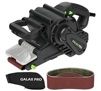 GALAX PRO 1010W Lijadora de banda,con superficie de lijado de 533 mmx76 mm | Lijadora con control de velocidad y conexión para aspiradora, incluye bolsa para el polvo y cinta abrasiva