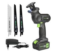 GALAX PRO 20V 4,0Ah Sierra Sable Bateria, 0-3000 RPM Sierra Sable que incluye 2 hojas para el corte de la madera y 1 hoja para el corte del metal, Ideal para Cortar Madera y Metal