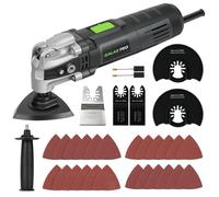 GALAX PRO Herramienta multifunción oscilante 400W, 15,000-22,000 RPM Herramientas Oscilantes de 6 velocidades de rotación y 33 accesorios, ángulo oscilante: 4 °