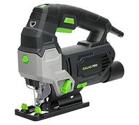 GALAX PRO Sierra de calar eléctrica con guía láser 3000 RPM 800 W con 6 velocidades variables, posición orbital 0-4, corte de doble cara (0 ° - 45°), profundidad de corte en metal/madera 10 mm/100 mm