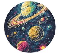 Galaxia cósmica Rompecabezas Circular 1000 Piezas Colorido Exclusivo De Amazon para Adultos Y Niños 1000pcs (67.5x67.5cm)