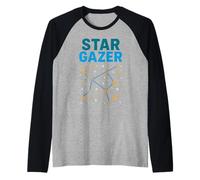 Galaxia de las mujeres de la astronomía del observador del cielo de la noche estrellada Camiseta Manga Raglan