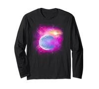 Galaxia Espacio Exterior Planetas Universo Estrellas Luna Astrónomo Manga Larga