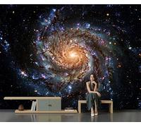 Galaxia Espiral Colorida En El Espacio Profundo 450X300Cm Papel Pintado 3D Decoración Mural De La Sala De Estar Dormitorio 3D Wallpaper Sala De Estar La Pared Para Dormitorio Mural