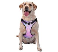 Galaxia Jaspeada Rosa púrpura,Arnés para Mascotas, arnés Reflectante Ajustable para Perros,L