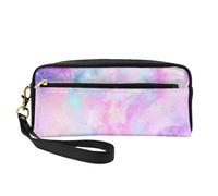 Galaxia Jaspeada Rosa Púrpura, Bolsa de Maquillaje Bolsa de cosméticos Bolsa de Aseo de Viaje portátil Estuche de Cuero para Mujeres y niñas