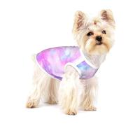 Galaxia Jaspeada Rosa púrpura,Camiseta de algodón sin Mangas para Mascotas, Chaleco Transpirable, Suave y elástico para Cachorros,M
