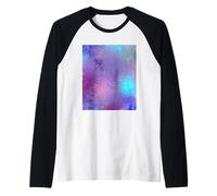 Galaxia Pastel Púrpura Arte Abstracto Camiseta Manga Raglan
